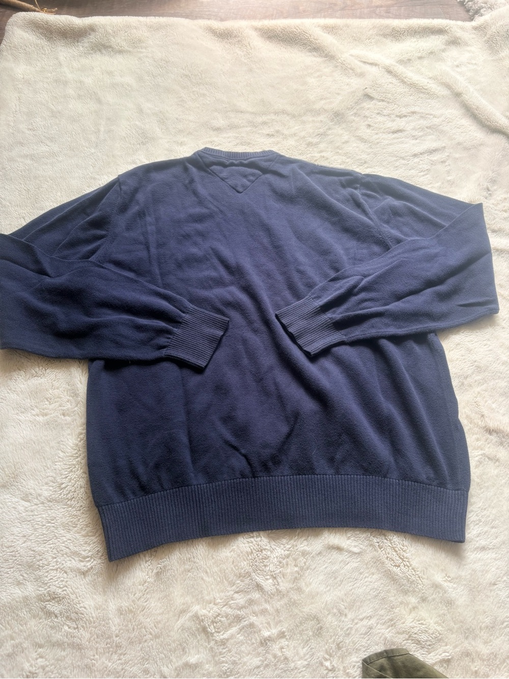 Tommy Hilfiger Argyle V‑Neck Sweater – Size L | Preppy Heritage Style Americana - Picture 7 of 9